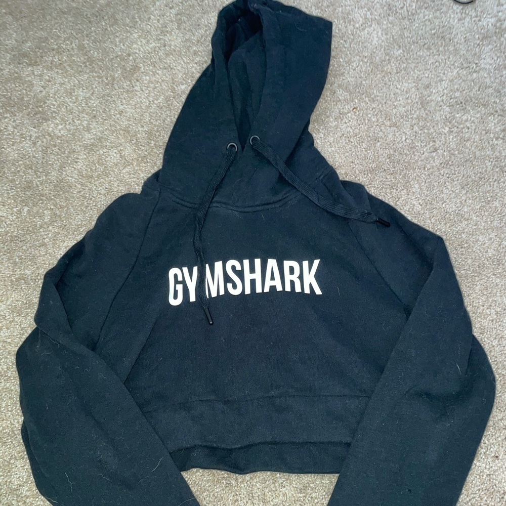 Cropped Small Gym Shark Hoodie